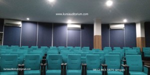 Kursi Auditorium terpasang di SMP dan SMA GIBS Banjarmasin - Kalimantan Selatan